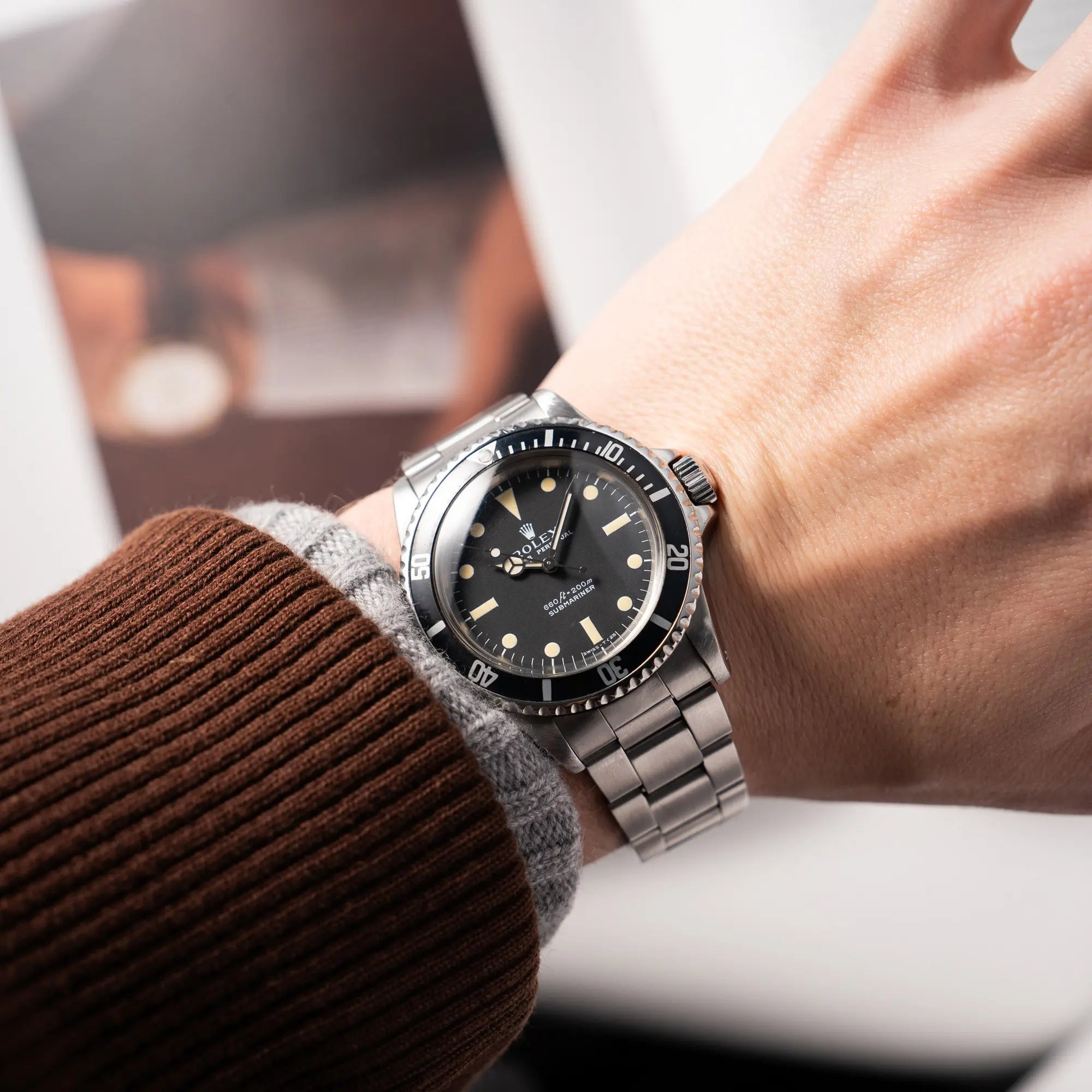 Submariner No Date Mark II Serif | 5513 | Box und Service