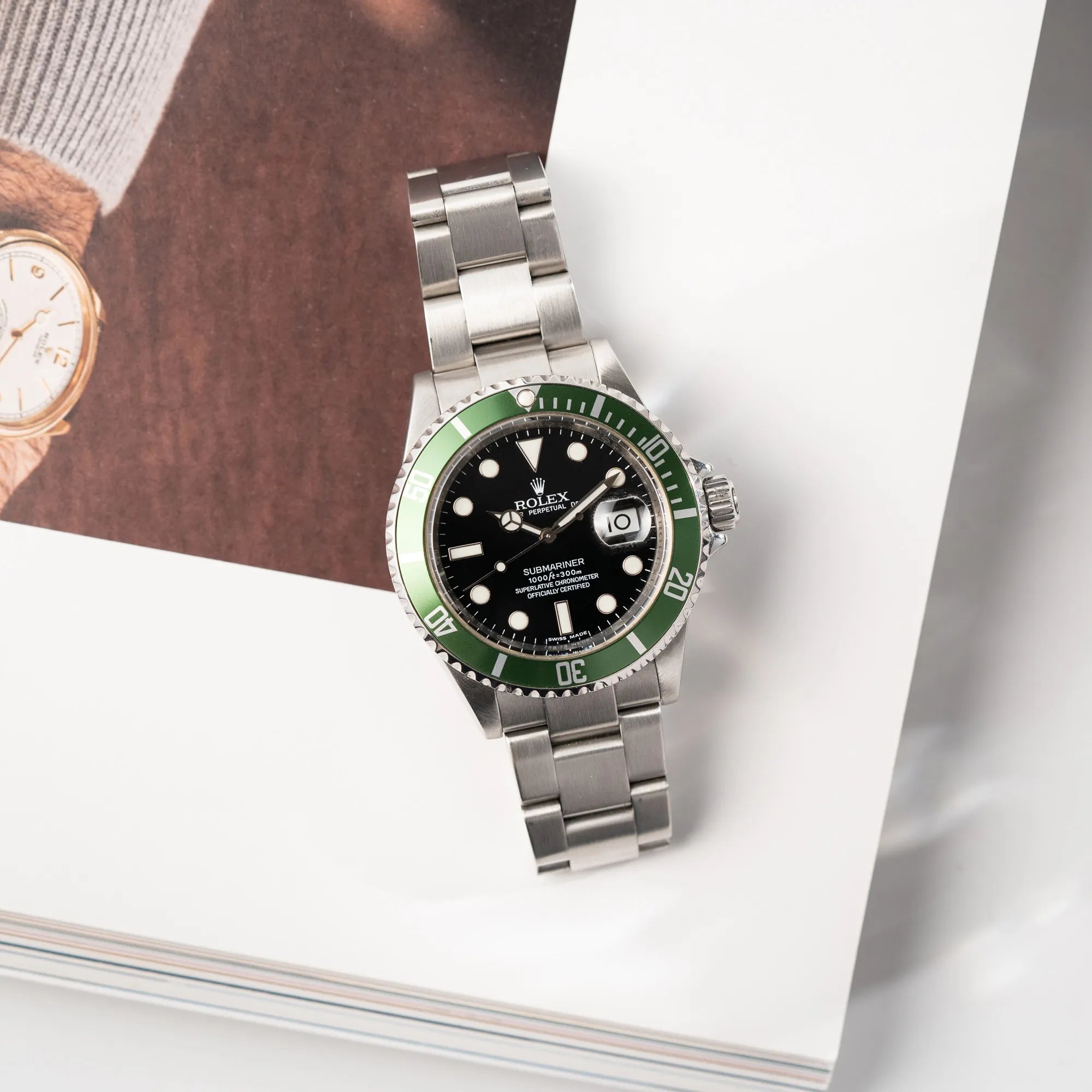 Rolex Submariner Date 16610LV mit der grünen Aluminium-Lünetten-Einlage aus 2008