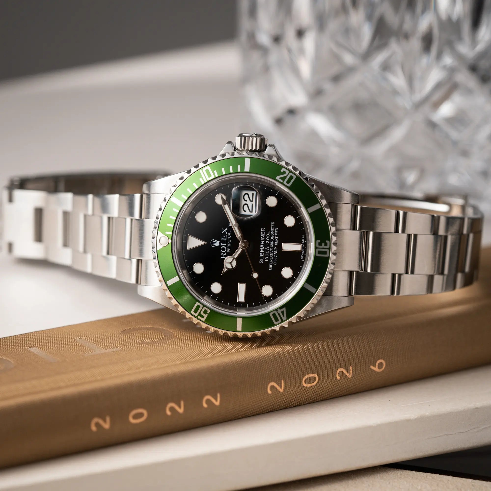 Submariner Date "Kermit" | 16610LV | Full-Set Service 21