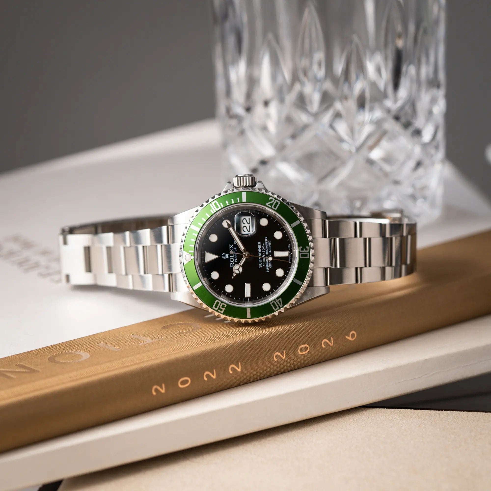 Submariner Date "Kermit" | 16610LV | Full-Set Service 21