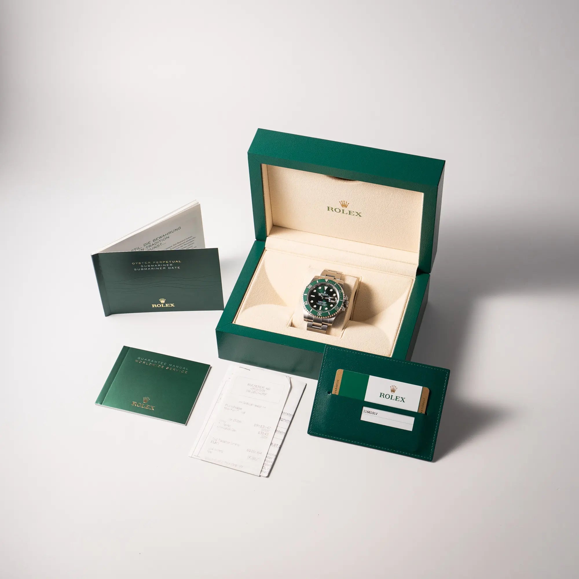 Submariner Date Hulk | 116610LV | Box & Papiere 2016 | LC100