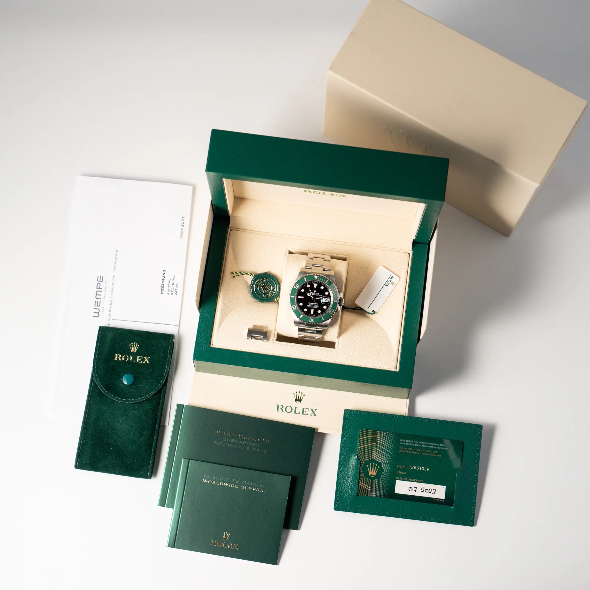 Submariner Date Starbucks | 126610LV | Full-Set Deutsch 2022