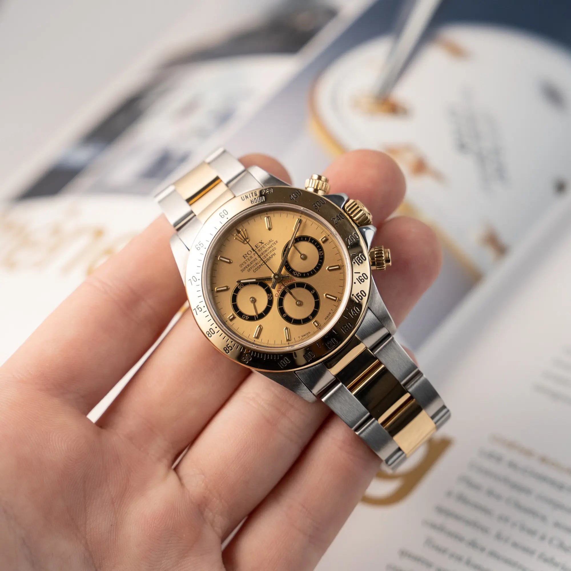 Rolex Daytona Zenith 16523 Full Set 1996 LC100 Steel Gold