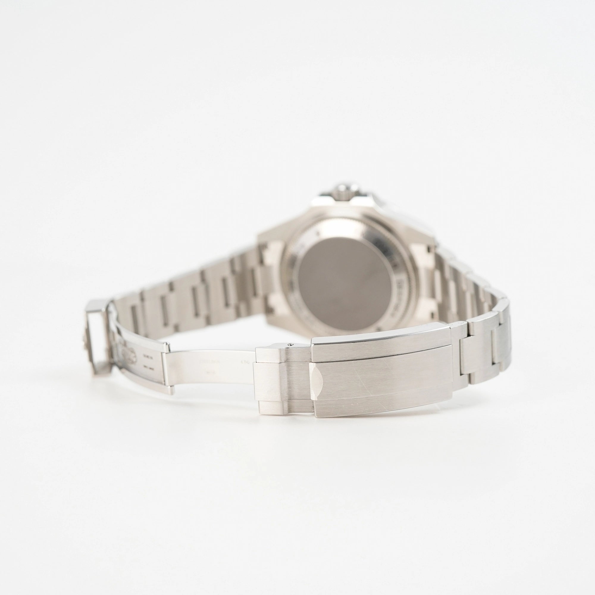 Geöffnete Faltschließe am Edelstahl-Armband der Rolex Sea Dweller Deepsea, Referenz 116660