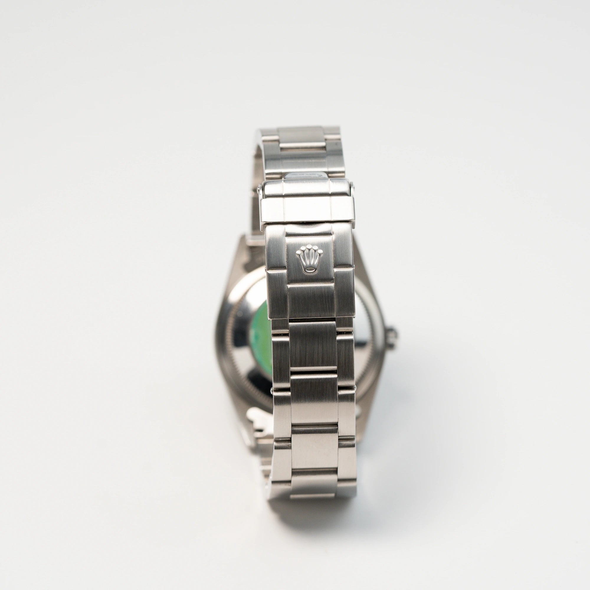Edelstahl-Armband der Rolex Explorer 1, Referenz 14270, mit integrierter Faltschließe